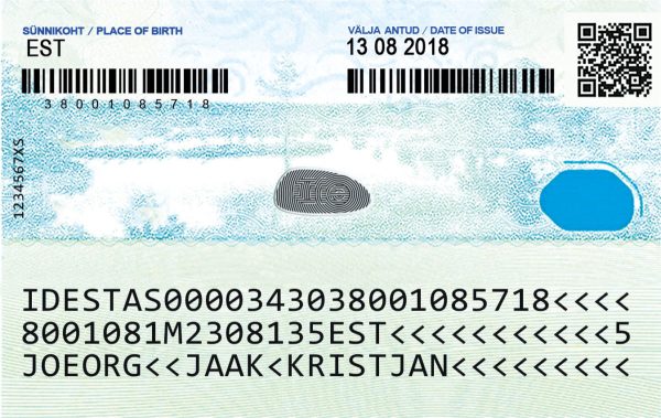 Estonian ID.