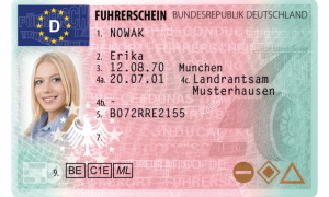 FUHRERSCHEIN CARD