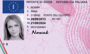 Italian driving license