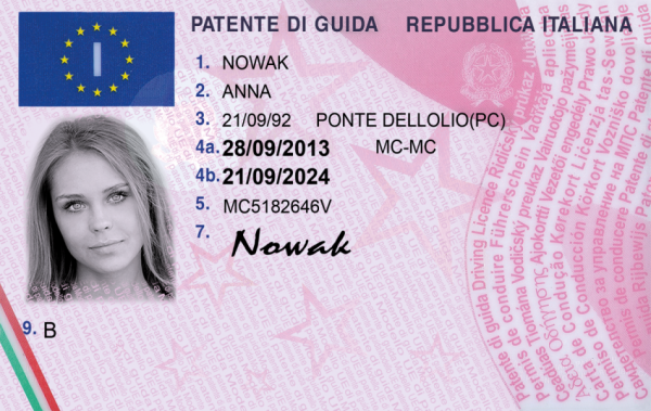 Italian driving license