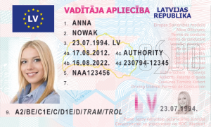 Latvian Driving License