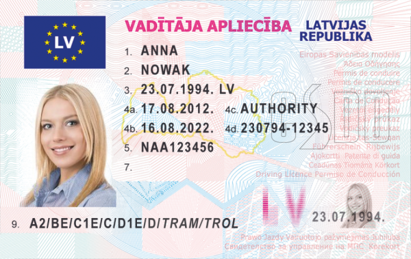 Latvian Driving License