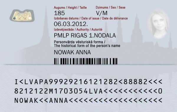 Latvian ID.