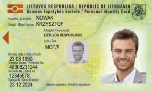 Lithuanian ID card