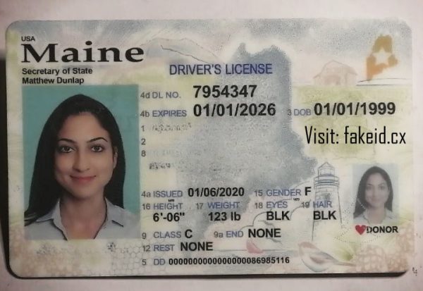 Maine Driver License