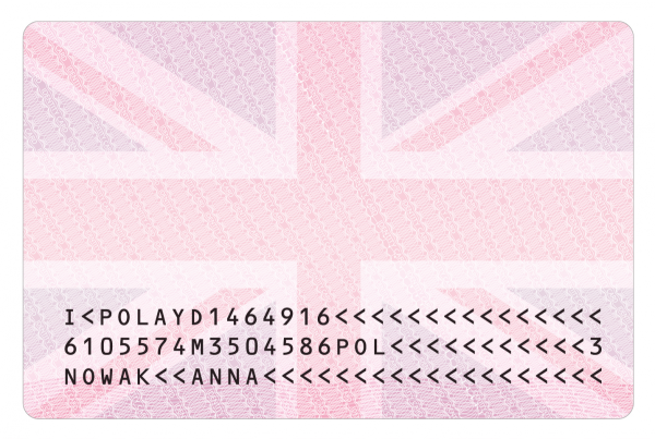 NATIONAL UK ID CARD.