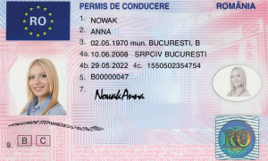 Romanian Driving License