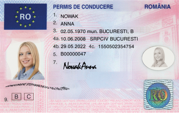 Romanian Driving License