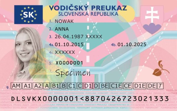 Slovak driving license