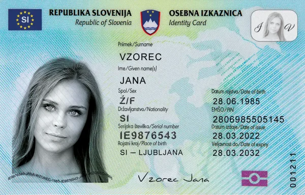 Slovenian ID card