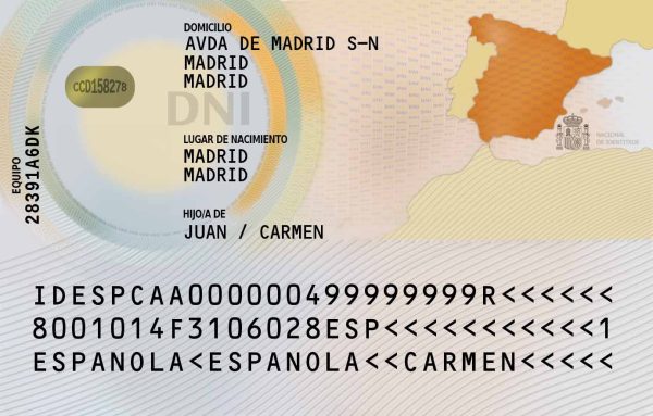 Spanish ID.