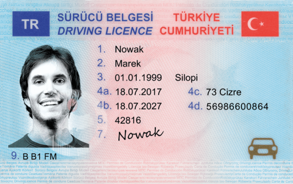 Turkish Driving license